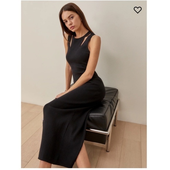 💋Reformation Michael cotton cut out sweater dress size S - Picture 3 of 9